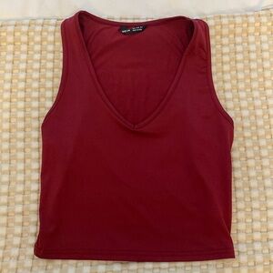 Burgundy crop top